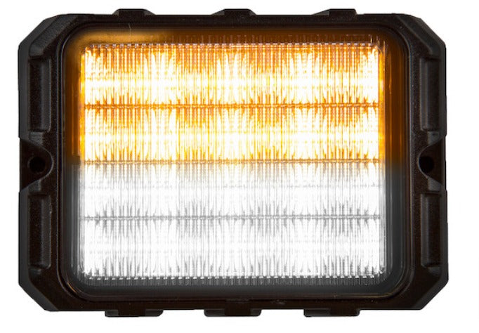 8890202 -Buyers- 4.75 INCH AMBER/CLEAR 16 LED STROBE LIGHT - Nick's Truck Parts