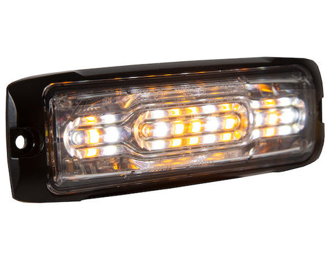 8890302 -Buyers- Ultra Thin Wide Angle 5 Inch Amber/Clear LED Strobe Light - Nick's Truck Parts