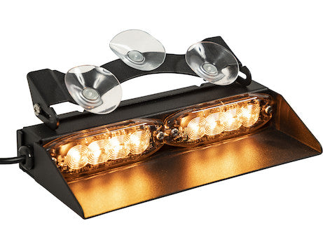 8891023- Buyers 8 In. Amber Dashboard Light Bar With 8 LED's - Nick's Truck Parts