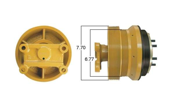 99038-Remanufactured Fan Clutch-GoldTopPart Price    $637 / Core Deposit    $250, (product_type), (product_vendor) - Nick's Truck Parts