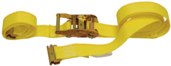 DC33500712- 12' Ratchet Strap with Spring End Fitting - Nick's Truck Parts