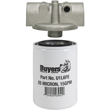 HFA12515 -Buyers 15 GPM Return Line Filter Assembly 3/4 Inch NPT/25 Micron/15 PSI Bypass - Nick's Truck Parts