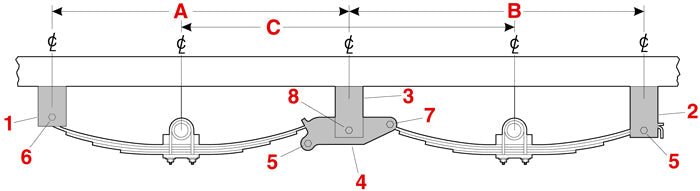 HK-112- Utility Trailer Suspension Kit - Nick's Truck Parts