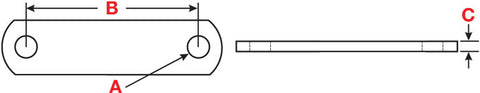 LT18011- Shackle Link (PKG of 4) - Nick's Truck Parts