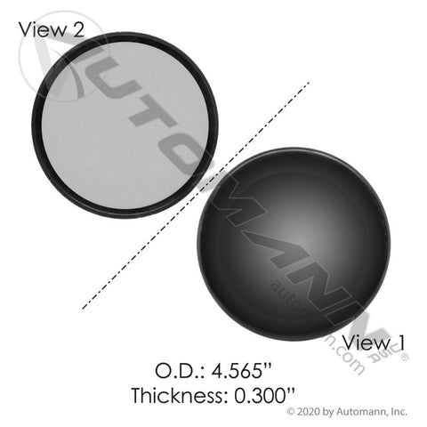 M6210DC - V-Rod Apex Dimpled-Paded Cover Mack - Nick's Truck Parts