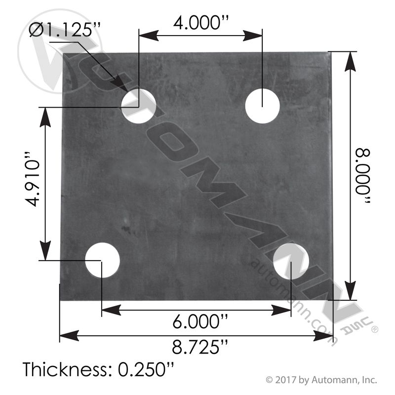 M62514- Trunnion Stand Shim Tra 1/4in Mack - Nick's Truck Parts