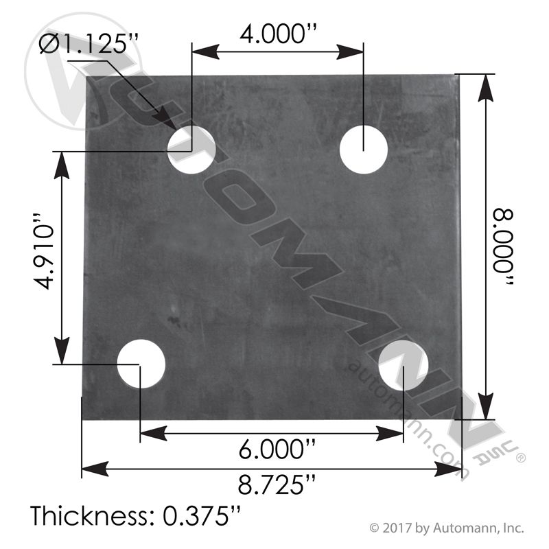 M62538 - Trunnion Stand Shim Tra 3/8in Mack - Nick's Truck Parts