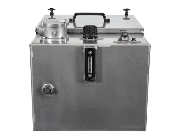 SMR30SS25 -Buyers-30 Gallon Stainless Steel Bulkhead Hydraulic Reservoir With 25 Micron Filter - Nick's Truck Parts