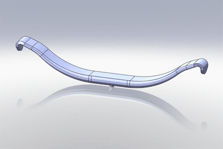 TRA-013- Single Leaf Trailer Spring - Nick's Truck Parts