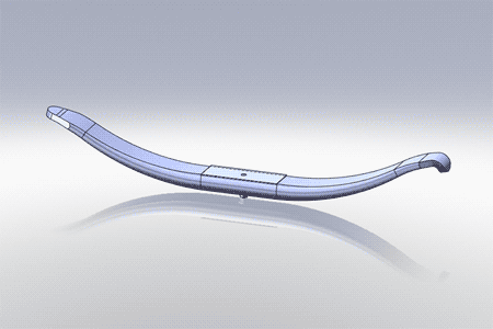 TRA-038- Single Leaf Trailer Spring - Nick's Truck Parts