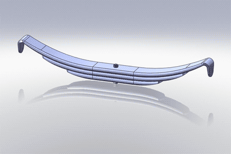TRA-3603- 3 Leaf Trailer Spring - Nick's Truck Parts