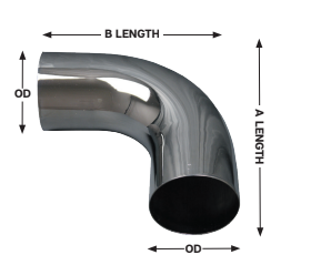 Grand Rock- L590-1010C- ELBOW,5" 90DEG,10X10 ID/OD CHR - Nick's Truck Parts