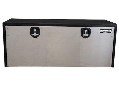 Buyers-1704715-24 in. X 24 in. X 60 in. Black Box with  Polished Stainless Door Underbody, (product_type), (product_vendor) - Nick's Truck Parts