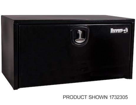 Buyers-1732315-18x18x60 Inch Black Steel Underbody Truck Box With 3-Point Latch, (product_type), (product_vendor) - Nicks Truck Parts