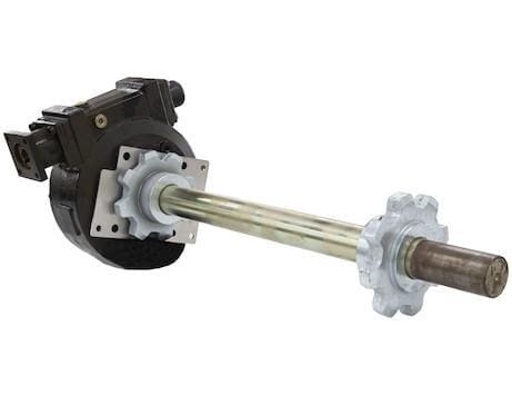 Buyers-3010991-Replacement 25:1 Gearbox Assembly With 2 Inch Shaft And Sprockets, (product_type), (product_vendor) - Nicks Truck Parts