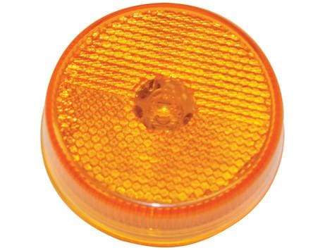 Buyers-5622526-2.5 Inch Amber Round Marker/Clearance Light with Reflex, (product_type), (product_vendor) - Nicks Truck Parts