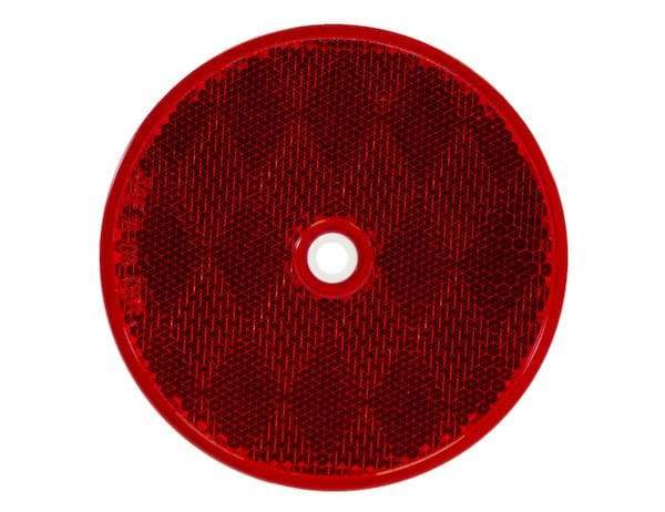 Buyers-5623316-3.1875 Inch Red Round DOT Bolt-On Reflectors, (product_type), (product_vendor) - Nick's Truck Parts