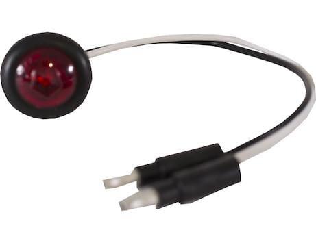 Buyers-5623414-.75 Inch Round Marker Clearance Lights-1 LED Red With Stripped Leads (PKG of 10), (product_type), (product_vendor) - Nicks Truck Parts