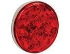 Buyers-5624151-4 Inch Red Round Stop/Turn/Tail Light With 10 LED With AMP-Style Connection, (product_type), (product_vendor) - Nicks Truck Parts