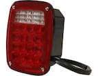 Buyers-5626738-Driver Side 5.75 Inch Red Stop/Turn/Tail Light With License Plate Light, (product_type), (product_vendor) - Nicks Truck Parts