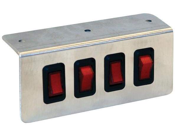 Buyers-6391004-Quad Switch Panel, (product_type), (product_vendor) - Nicks Truck Parts