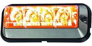 Buyers-8891004-Rectangular Amber LED Quad Flash Strobe Light, 12-36V, (product_type), (product_vendor) - Nick's Truck Parts