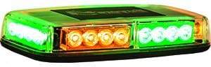 Buyers-8891049-Rectangular Amber/GreenLED Mini Lightbar, 12-24V, (product_type), (product_vendor) - Nick's Truck Parts