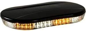 Buyers-8891082-Oval Amber/Clear LED Mini Lightbar, 12-24V, (product_type), (product_vendor) - Nick's Truck Parts