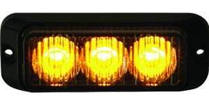 Buyers-8891120-Rectangular Amber LED Mini Strobe, 12-24V, (product_type), (product_vendor) - Nicks Truck Parts