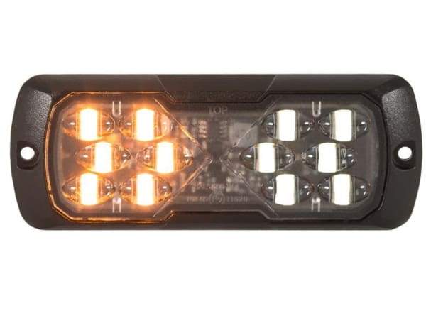 Buyers-8891502-Rectangular Amber/Clear LED Mini Strobe, 12-24V, (product_type), (product_vendor) - Nick's Truck Parts