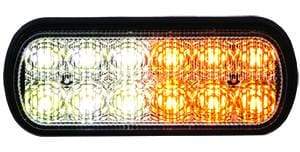 Buyers-8891602-Rectangular Amber/Clear LED Mini Strobe Light, 10-30V, (product_type), (product_vendor) - Nicks Truck Parts