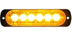 Buyers-8891900-Rectangular Amber LED Thin Mount Horizontal Strobe Light, 12-24V, (product_type), (product_vendor) - Nick's Truck Parts