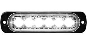 Buyers-8891901-Rectangular Clear LED Thin Mount Horizontal Strobe Light, 12-24V, (product_type), (product_vendor) - Nick's Truck Parts