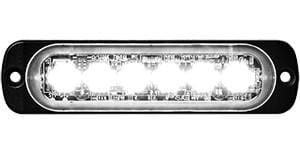 Buyers-8891901-Rectangular Clear LED Thin Mount Horizontal Strobe Light, 12-24V, (product_type), (product_vendor) - Nicks Truck Parts