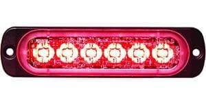 Buyers-8891903-Rectangular Red LED Thin Mount Horizontal Strobe Light, 12-24V, (product_type), (product_vendor) - Nick's Truck Parts