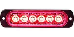 Buyers-8891903-Rectangular Red LED Thin Mount Horizontal Strobe Light, 12-24V, (product_type), (product_vendor) - Nicks Truck Parts