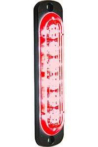 Buyers-8891913-Rectangular Red LED Thin Mount Vertical Strobe Light, 12-24V, (product_type), (product_vendor) - Nick's Truck Parts