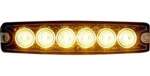 Buyers-8892200-Rectangular Amber LED Thin Mount Horizontal Strobe Light, 12-24V, (product_type), (product_vendor) - Nick's Truck Parts