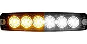 Buyers-8892202-Rectangular Amber/Clear LED Thin Mount Horizontal Strobe Light, 12-24V, (product_type), (product_vendor) - Nick's Truck Parts