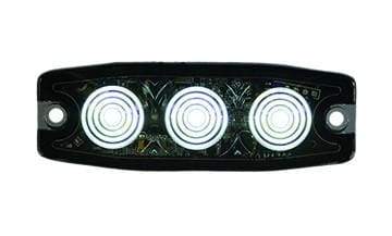 Buyers-8892231-3.4in. Ultra-Thin Strobe, Clear, (product_type), (product_vendor) - Nicks Truck Parts