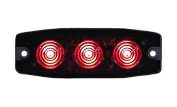 Buyers-8892233-3.4in. Ultra-Thin Strobe, Red, (product_type), (product_vendor) - Nick's Truck Parts
