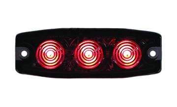 Buyers-8892233-3.4in. Ultra-Thin Strobe, Red, (product_type), (product_vendor) - Nicks Truck Parts