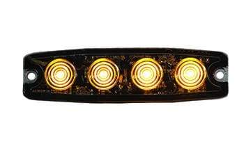 Buyers-8892240-4.38in. Ultra-Thin Strobe, Amber, (product_type), (product_vendor) - Nick's Truck Parts