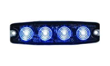 Buyers-8892244-4.38in. Ultra-Thin Strobe, Blue, (product_type), (product_vendor) - Nick's Truck Parts