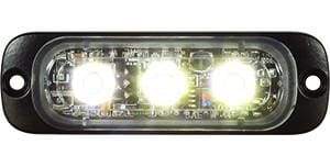 Buyers-8892301-Rec. Clear LED Thin Mount Horizontal Strobe Light, 12-24V, (product_type), (product_vendor) - Nicks Truck Parts