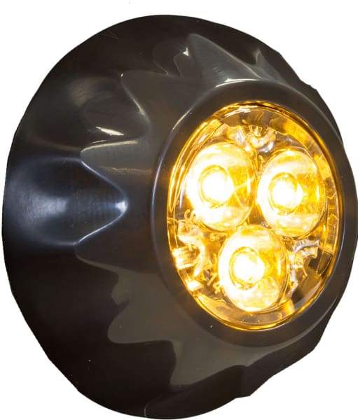 Buyers-8892400-Round Amber LED Surface/Recess Strobe Light, 12-24V, (product_type), (product_vendor) - Nick's Truck Parts