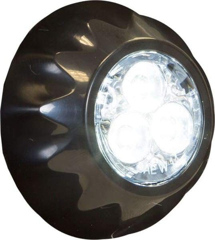 Buyers-8892401-Round Clear LED Surface/Recess Strobe Light, 12-24V, (product_type), (product_vendor) - Nick's Truck Parts