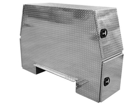Buyers-BP825524-55x24x82 Inch Offset Floor Diamond Tread Aluminum Backpack Truck Box, (product_type), (product_vendor) - Nick's Truck Parts