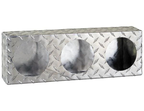 Buyers-LB6183ALDT-Triple Round Light Box Diamond Tread Aluminum, (product_type), (product_vendor) - Nick's Truck Parts
