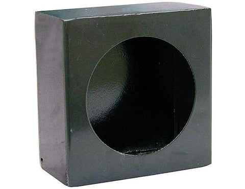 Buyers-LB663-Single Round Light Box Black Powder Coated Steel, (product_type), (product_vendor) - Nick's Truck Parts